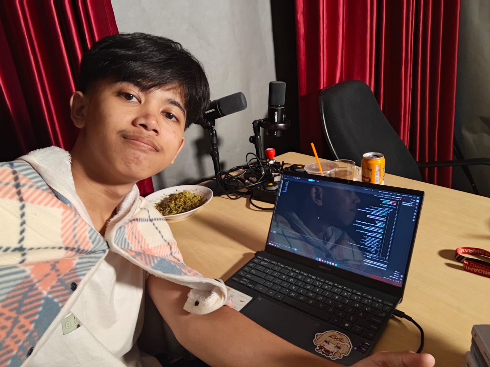 Andika dalam suasana kerja